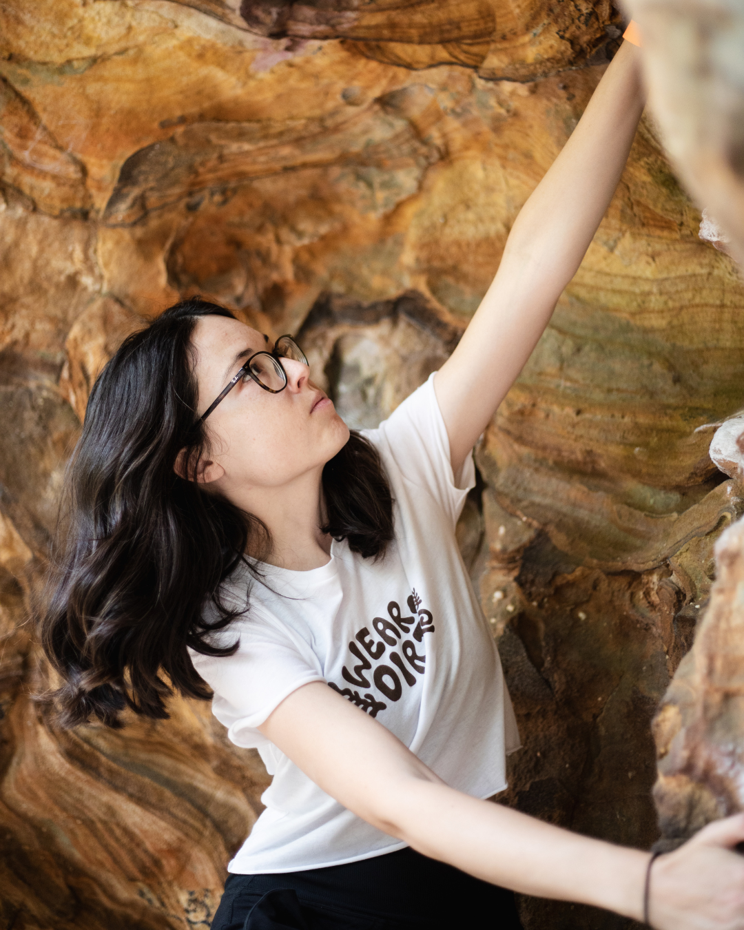 forest floor wear dirt cropped tee