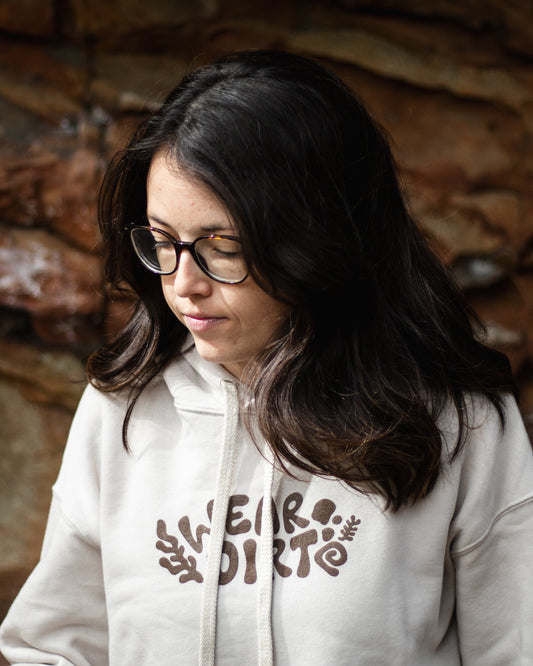 wear dirt cropped hoodie