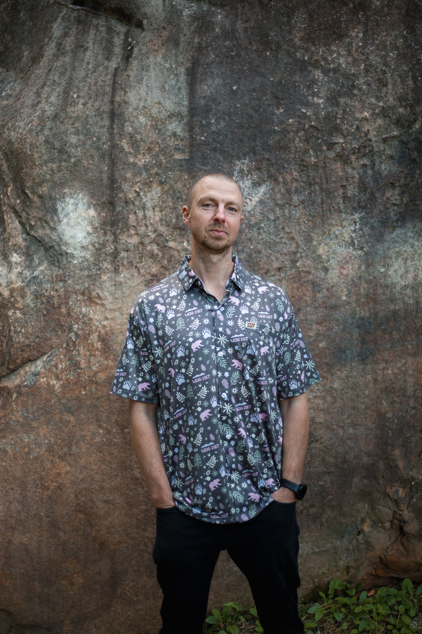 smoky mountain crop button up athletic hiking camping biking shirt chattanooga tennessee wear dirt