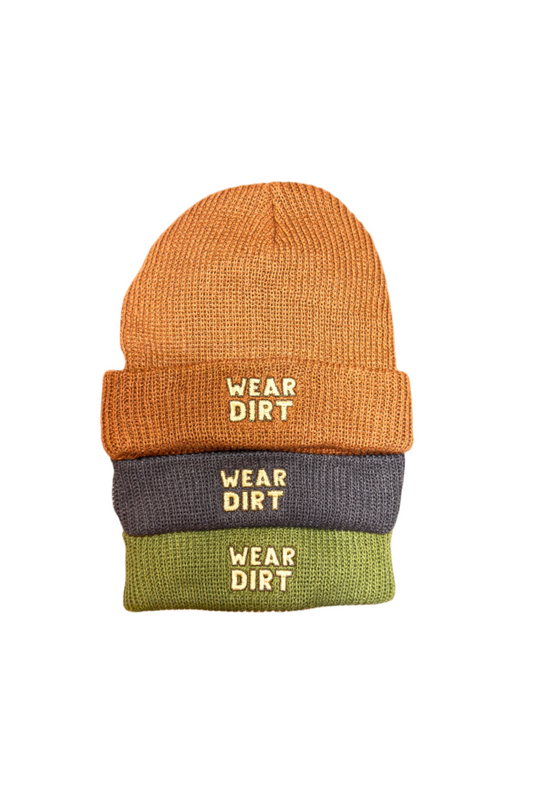 wear dirt, chattanooga, tennessee, adventure, t shirt, shirt, dirt designs chattanooga, hat, beanie, hemp beanie, toboggan