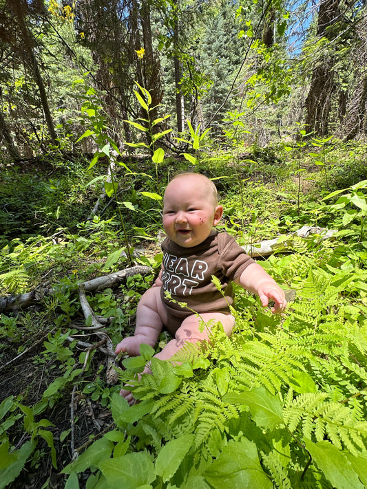 wear dirt onesie - brown