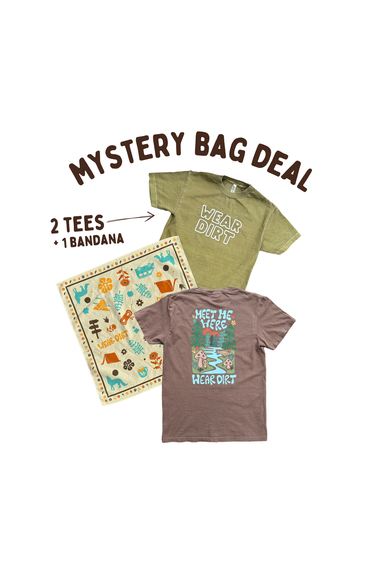 Mystery Bundle - 2 Shirts + 1 Bandana