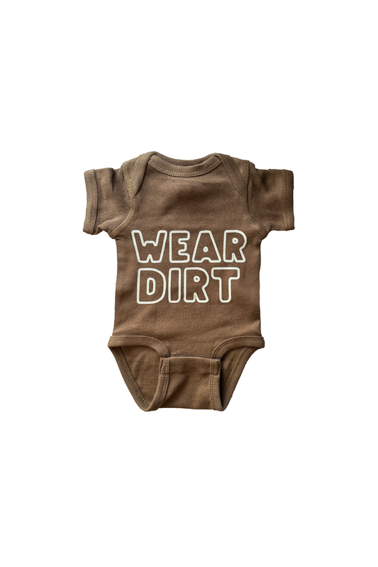 wear dirt onesie - brown