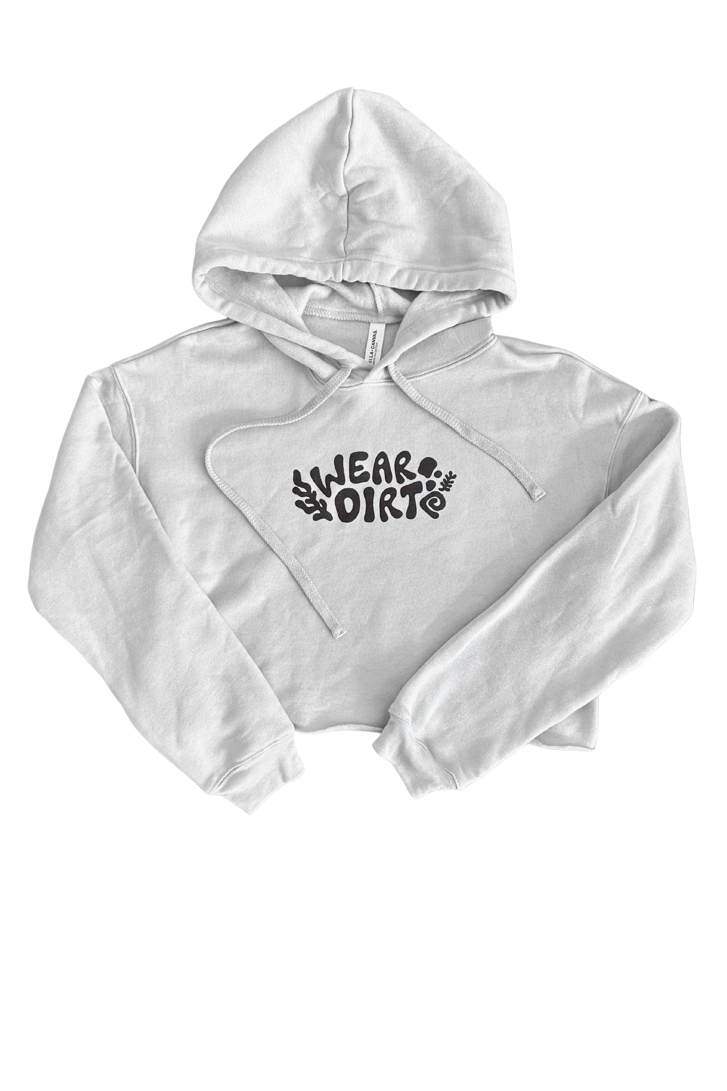 wear dirt cropped hoodie