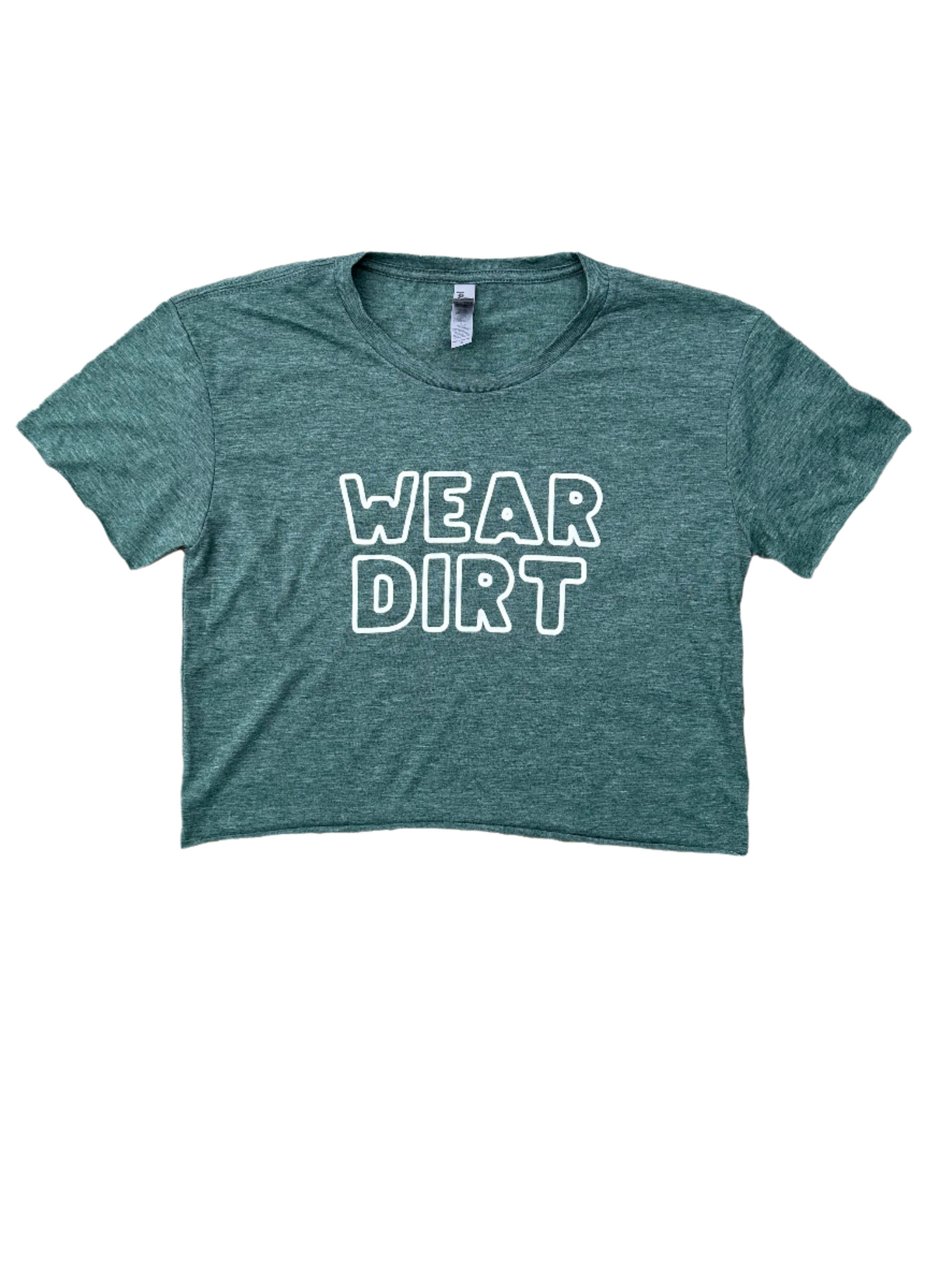 wear dirt crop top pine green chattanooga tennessee next level crop