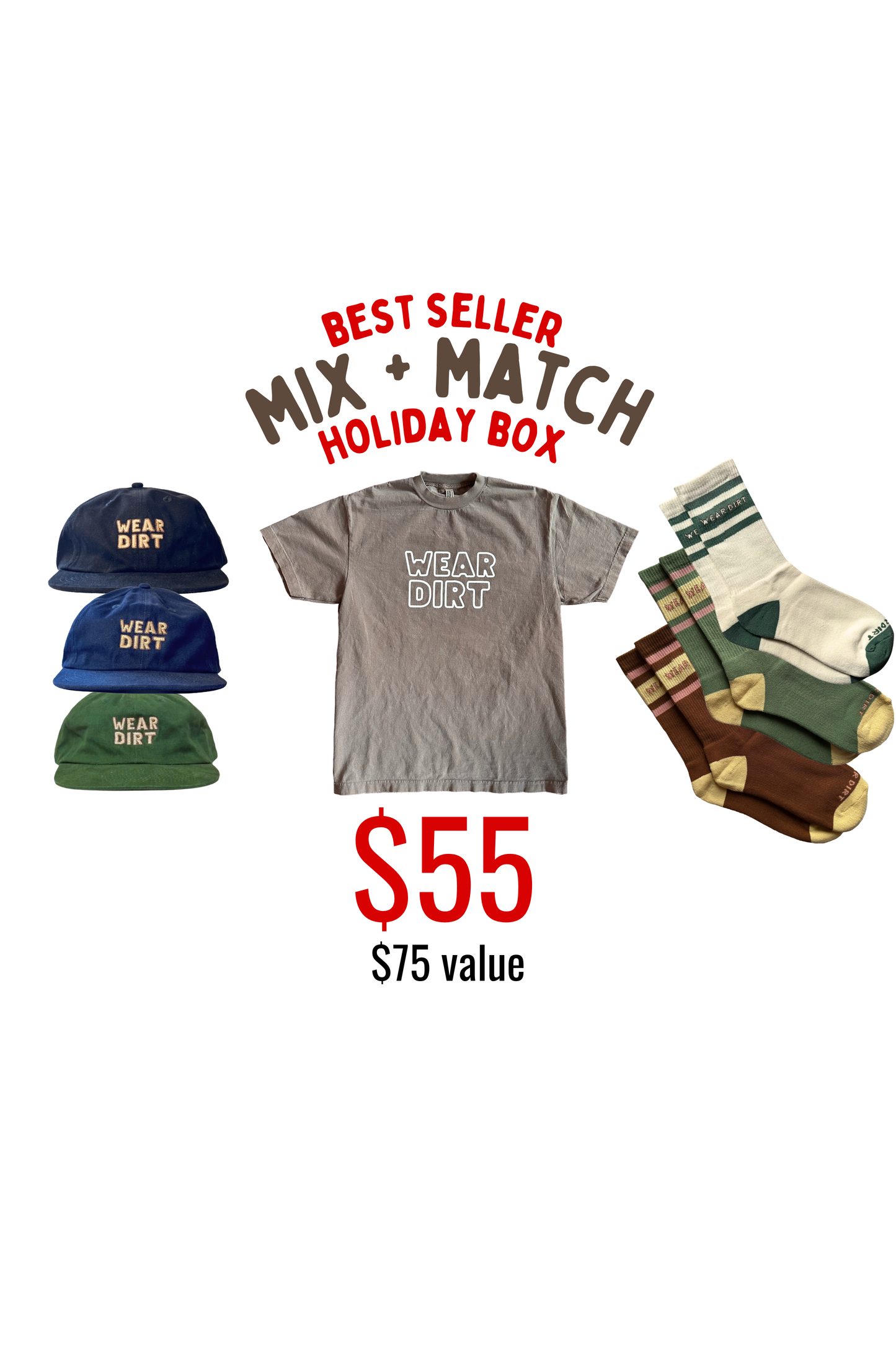 Mix + Match Brown Shirt Holiday Bundle