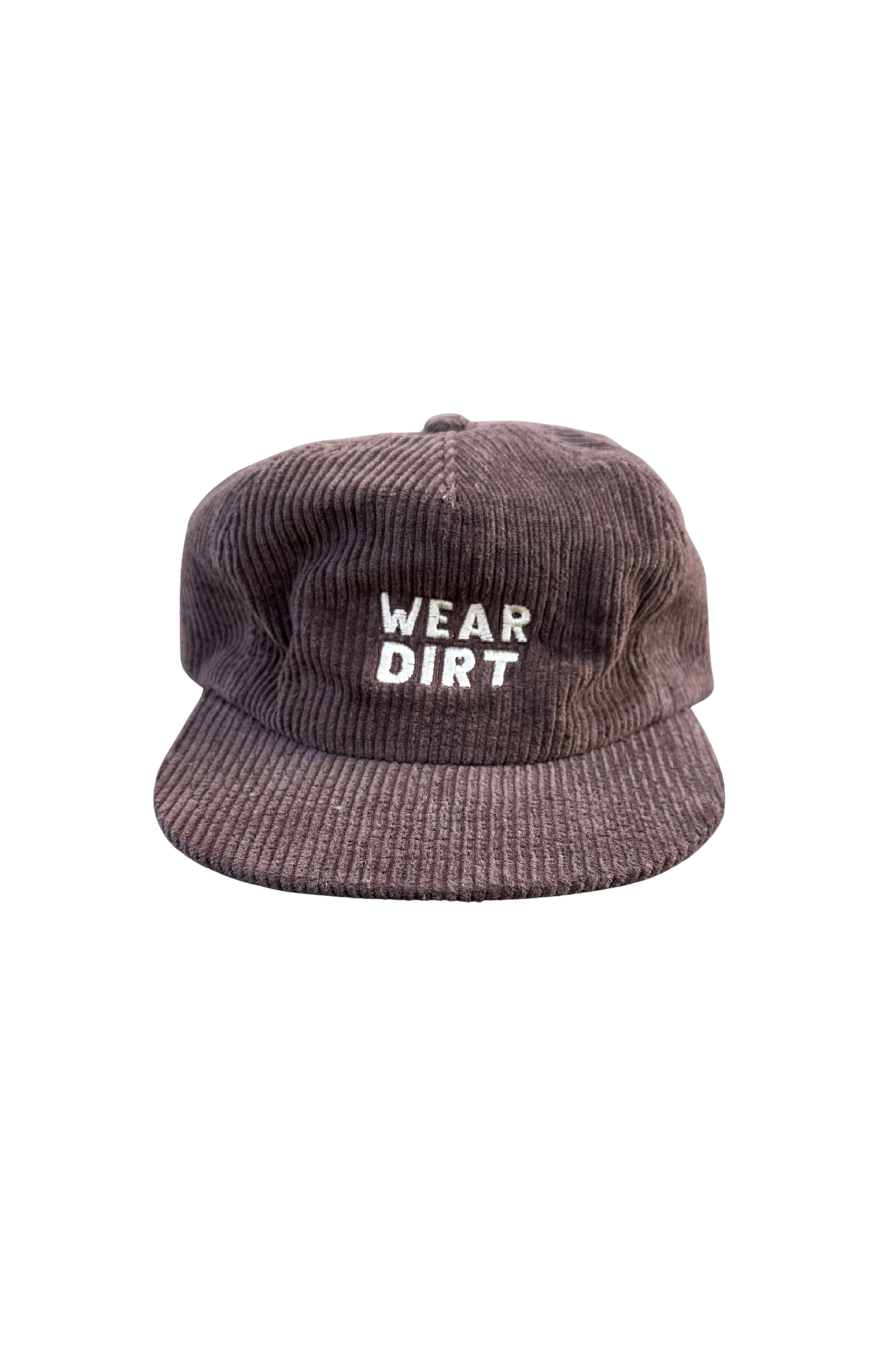 wear dirt brown corduroy hat