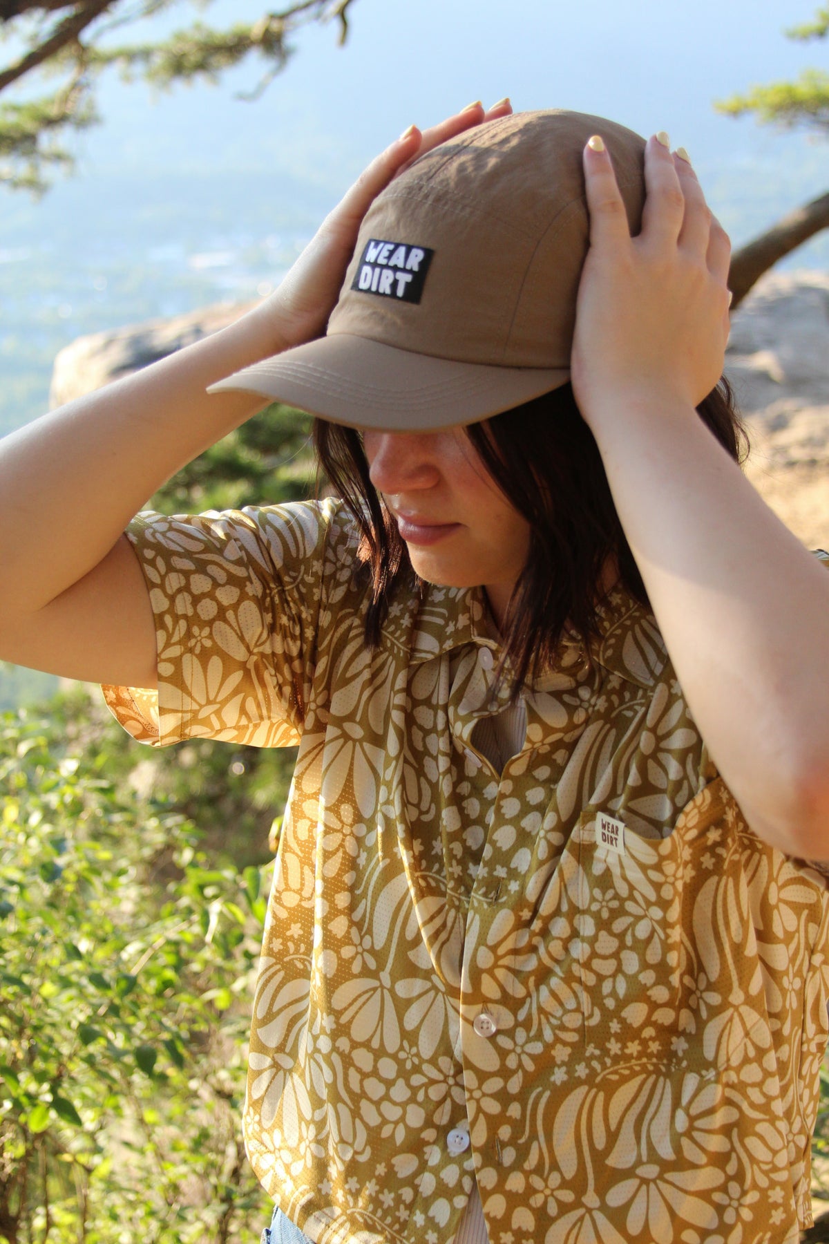 Floral Cropped Button Up