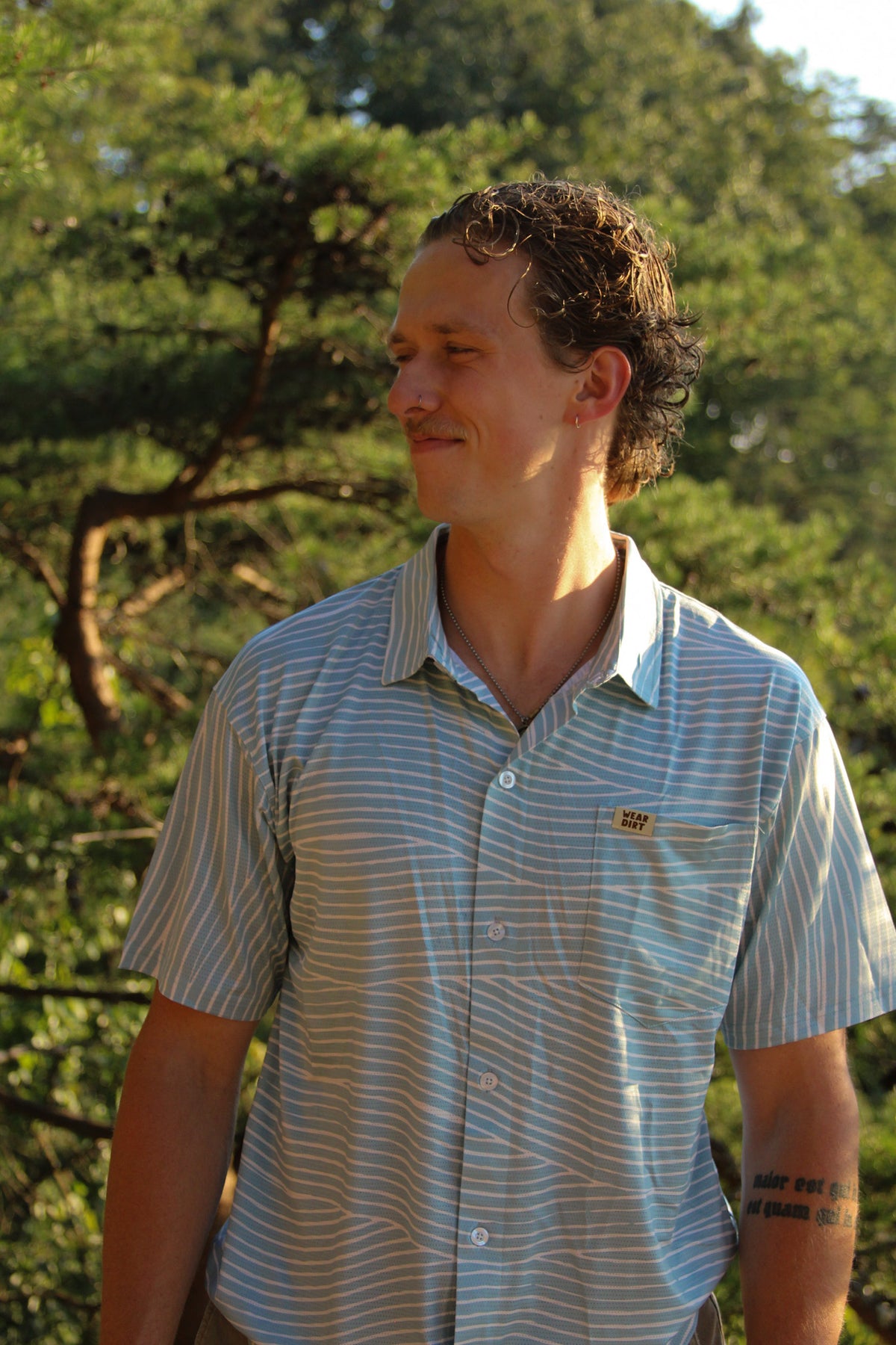 Blue Skies Button Up