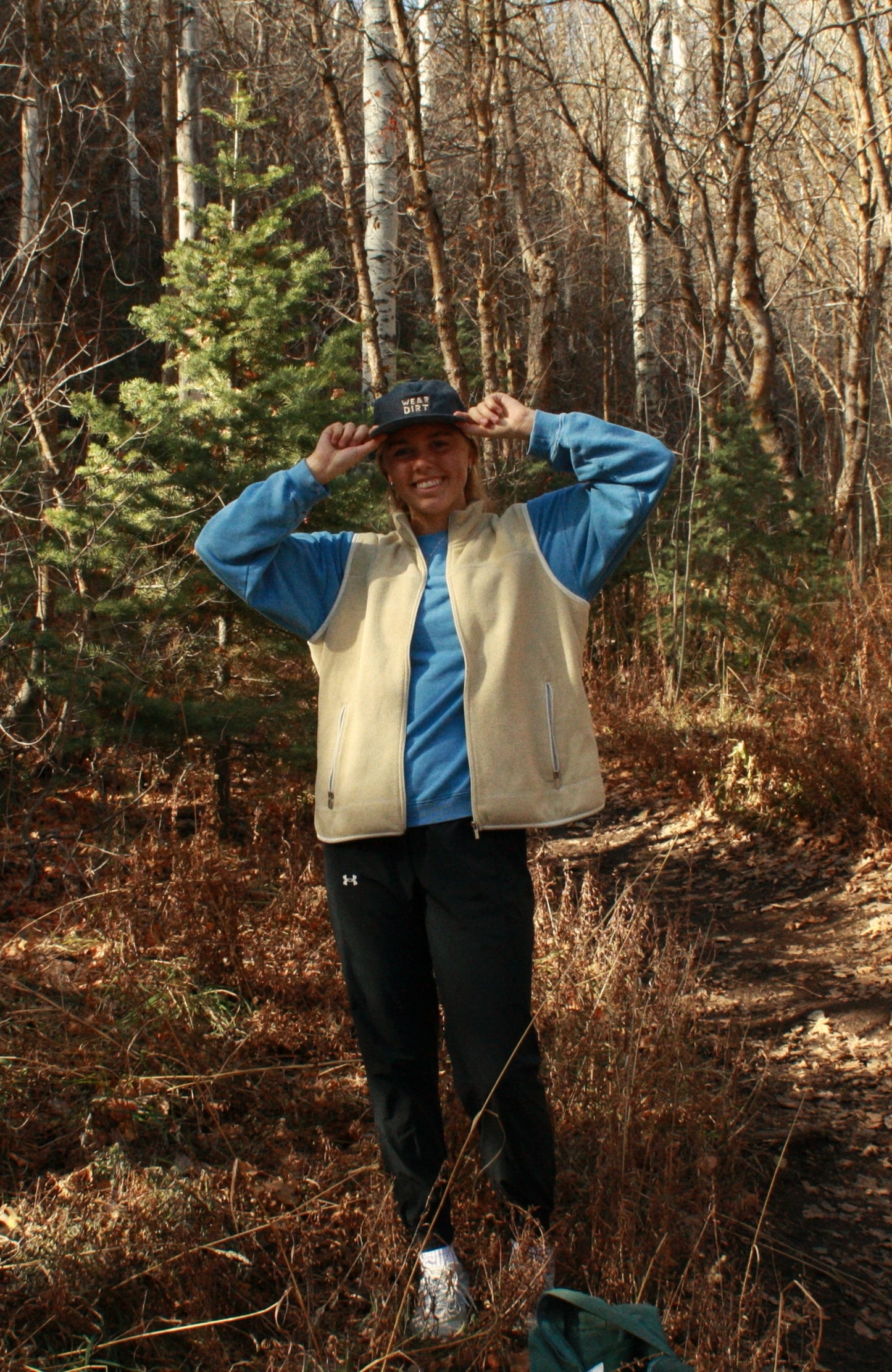 wear dirt 5 panel - slate blue