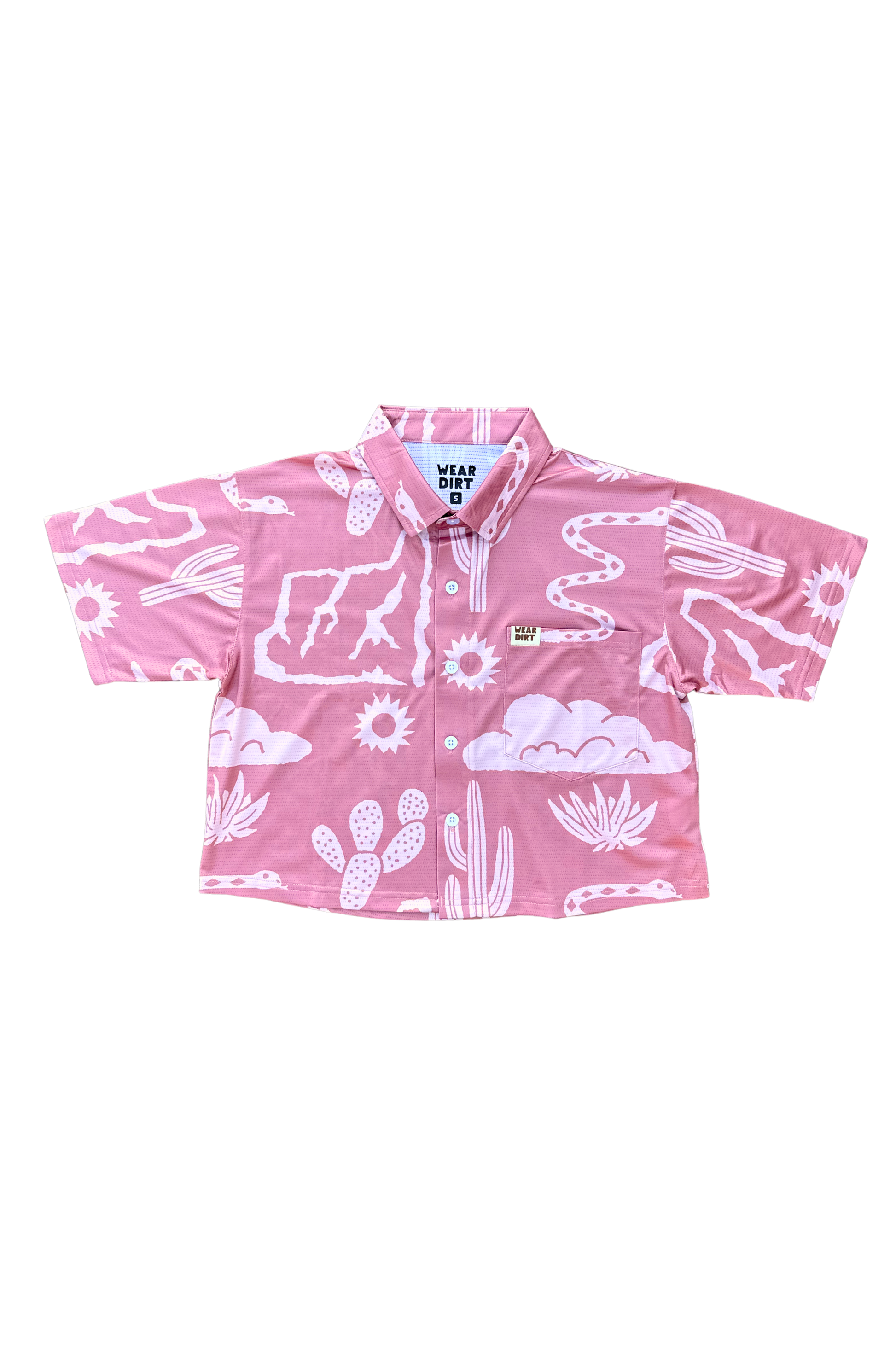 wear dirt desert mauve pink cropped athletic button up chattanooga tennessee
