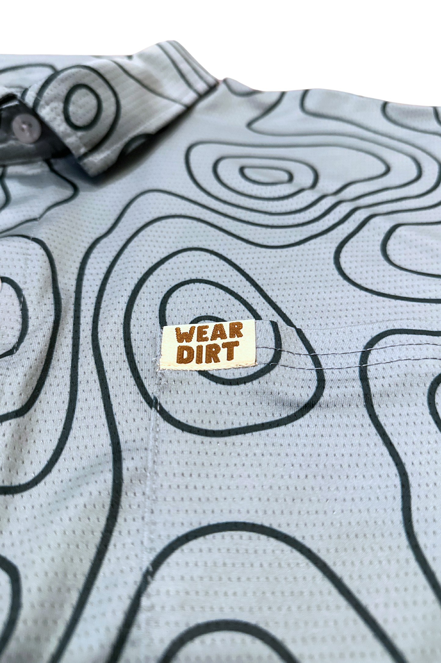 topo topographical button up athletic hiking camping biking shirt chattanooga tennessee wear dirt