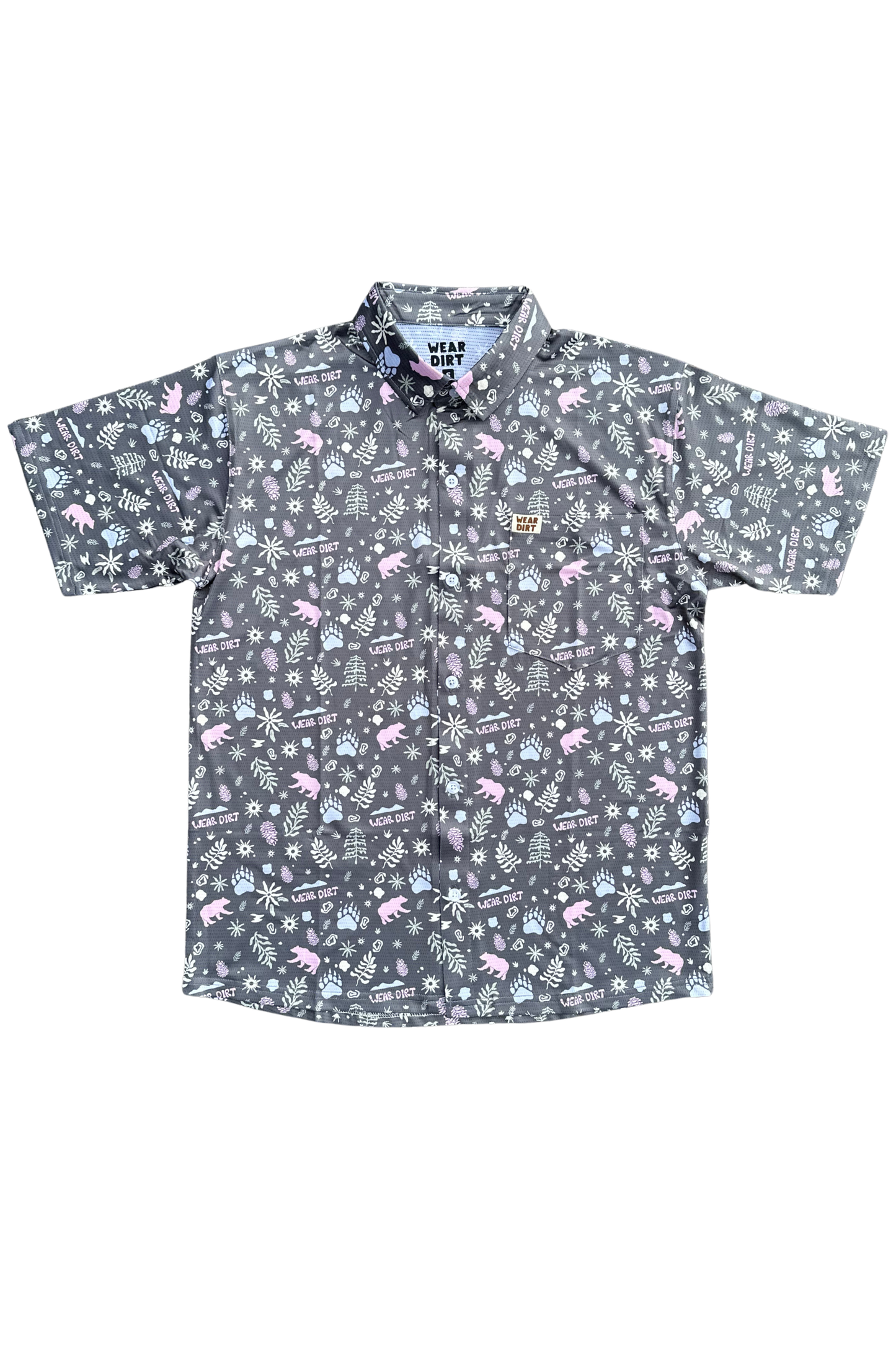 smoky mountain crop button up athletic hiking camping biking shirt chattanooga tennessee wear dirt