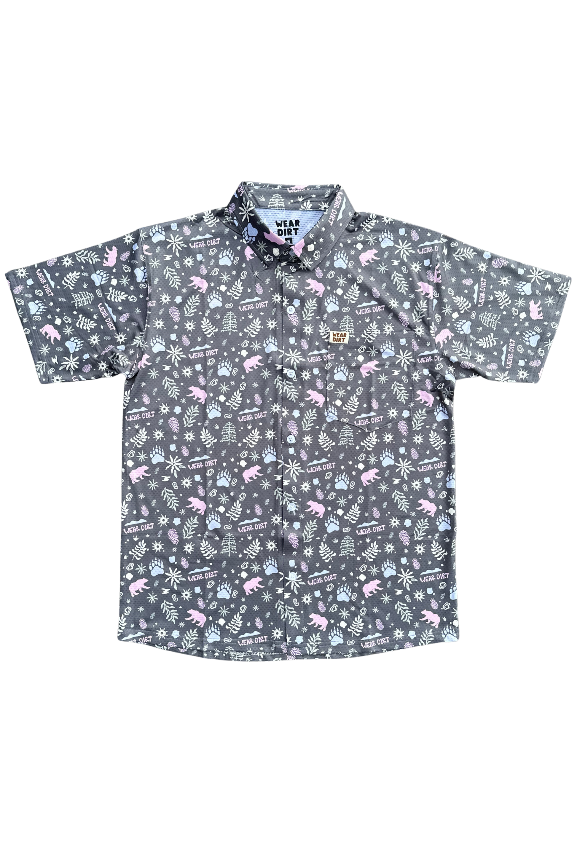 smoky mountain crop button up athletic hiking camping biking shirt chattanooga tennessee wear dirt