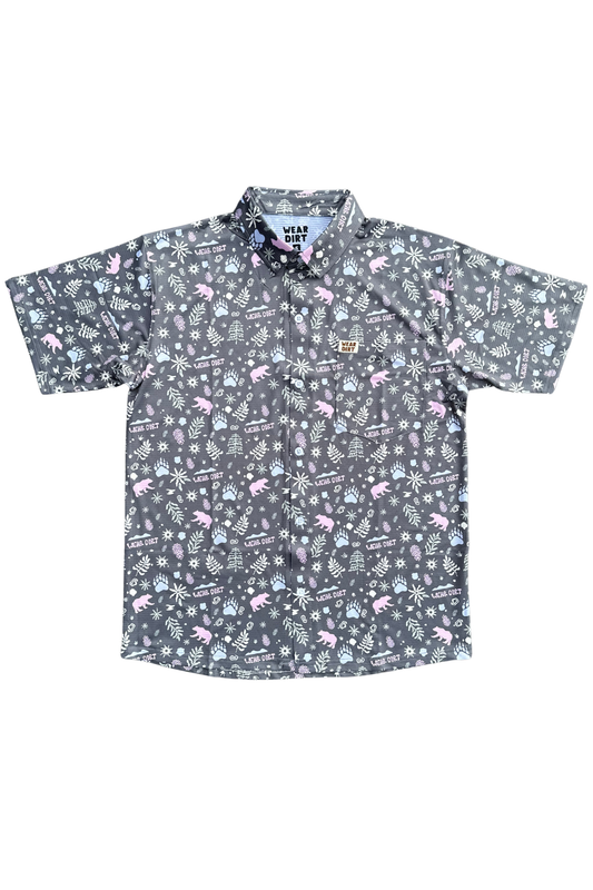 smoky mountain crop button up athletic hiking camping biking shirt chattanooga tennessee wear dirt