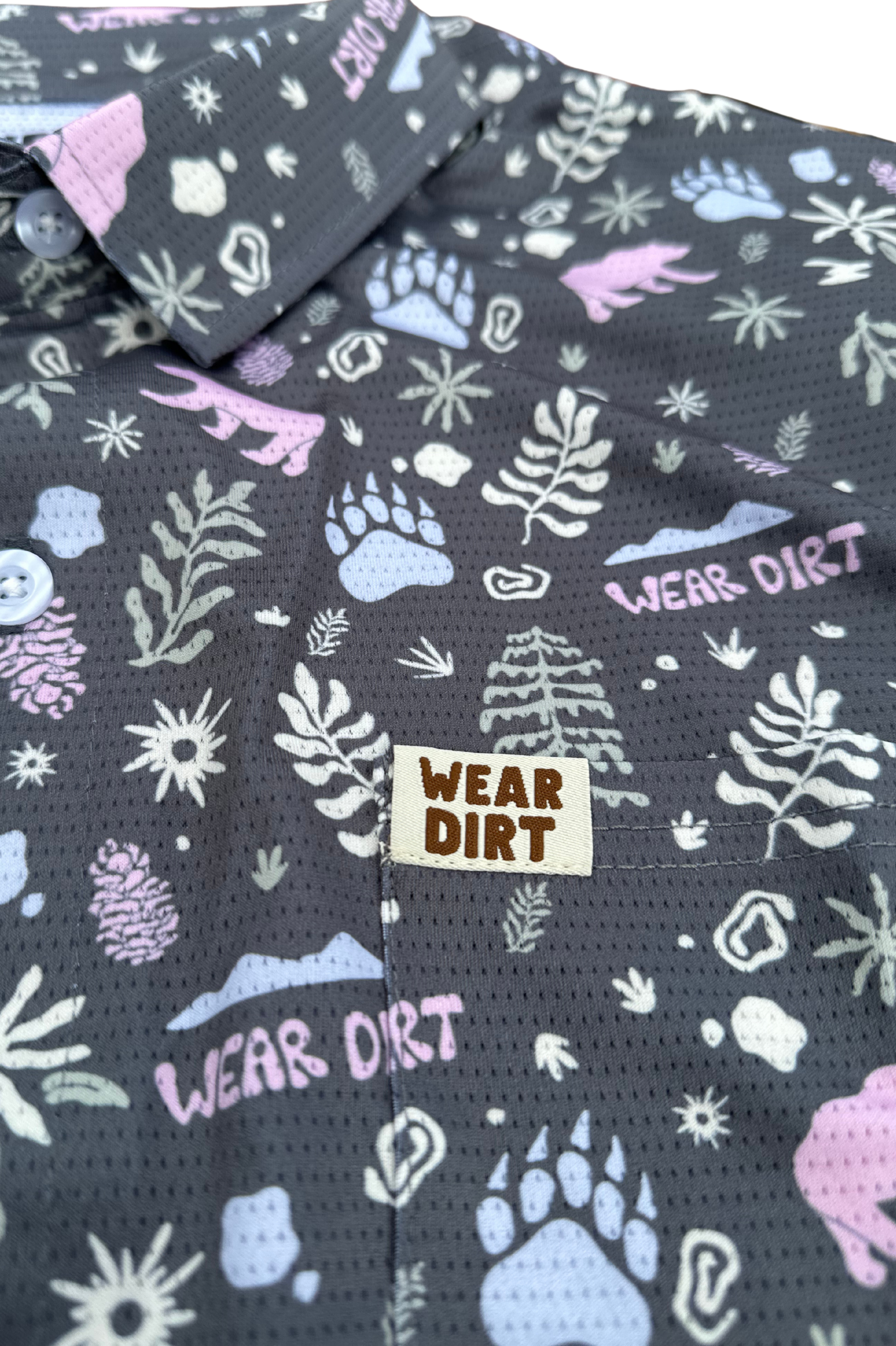 smoky mountain crop button up athletic hiking camping biking shirt chattanooga tennessee wear dirt