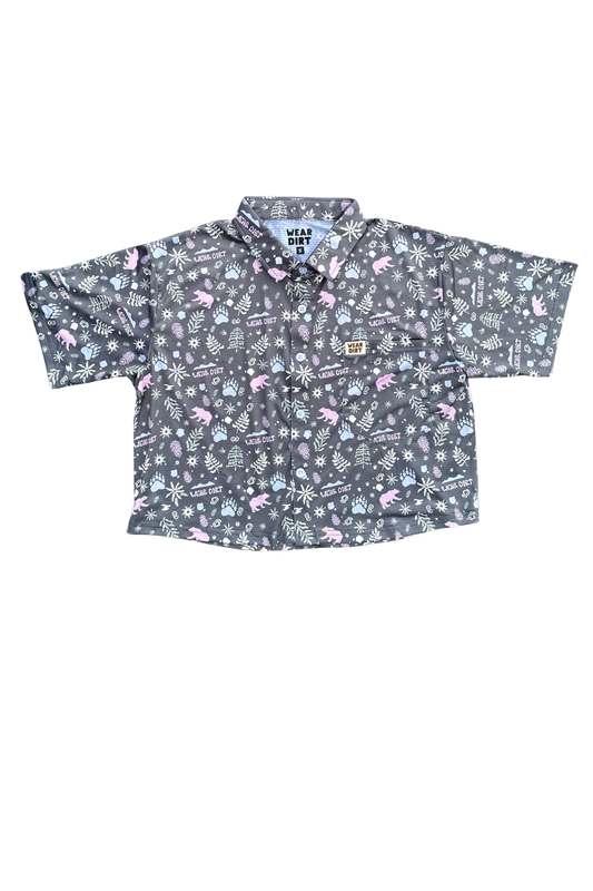 smoky mountain crop button up athletic hiking camping biking shirt chattanooga tennessee wear dirt